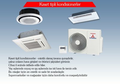 Kaset tipli kondisionerlər